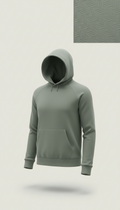 Heritage Sage Hoodie with Embossed Crest